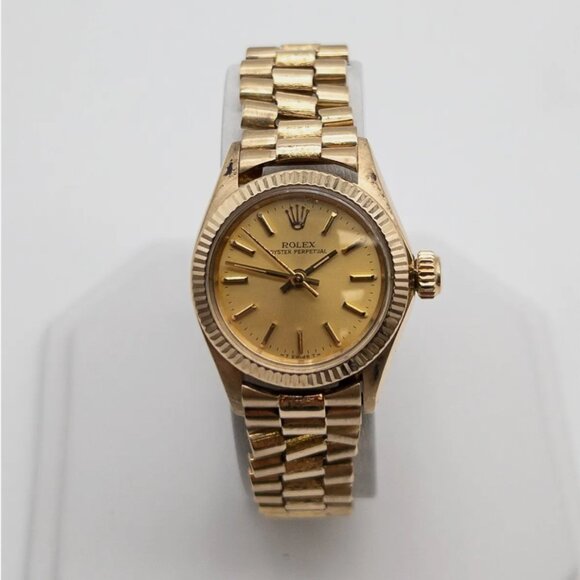 Rolex Accessories - Rolex Ladies 18k Yellow Gold Perpetual Watch